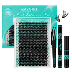 AMZGIRL LASH lash clusters kit 320pcs for at-home extensions practice
