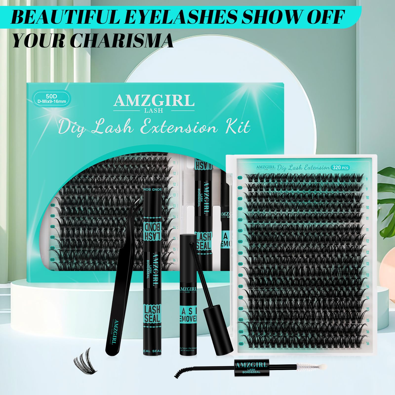 AMZGIRL LASH long-lasting 72h wear potential with waterproof formula