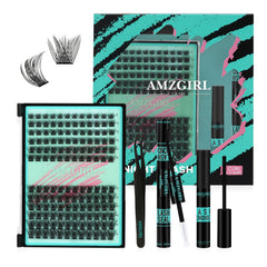 AMZGIRL LASH Midnight Kit 144pcs extensions for customizable lash looks and week-long wear