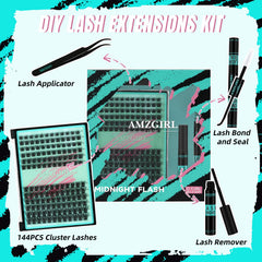 AMZGIRL LASH Midnight Kit bond and seal for secure, waterproof lash wear