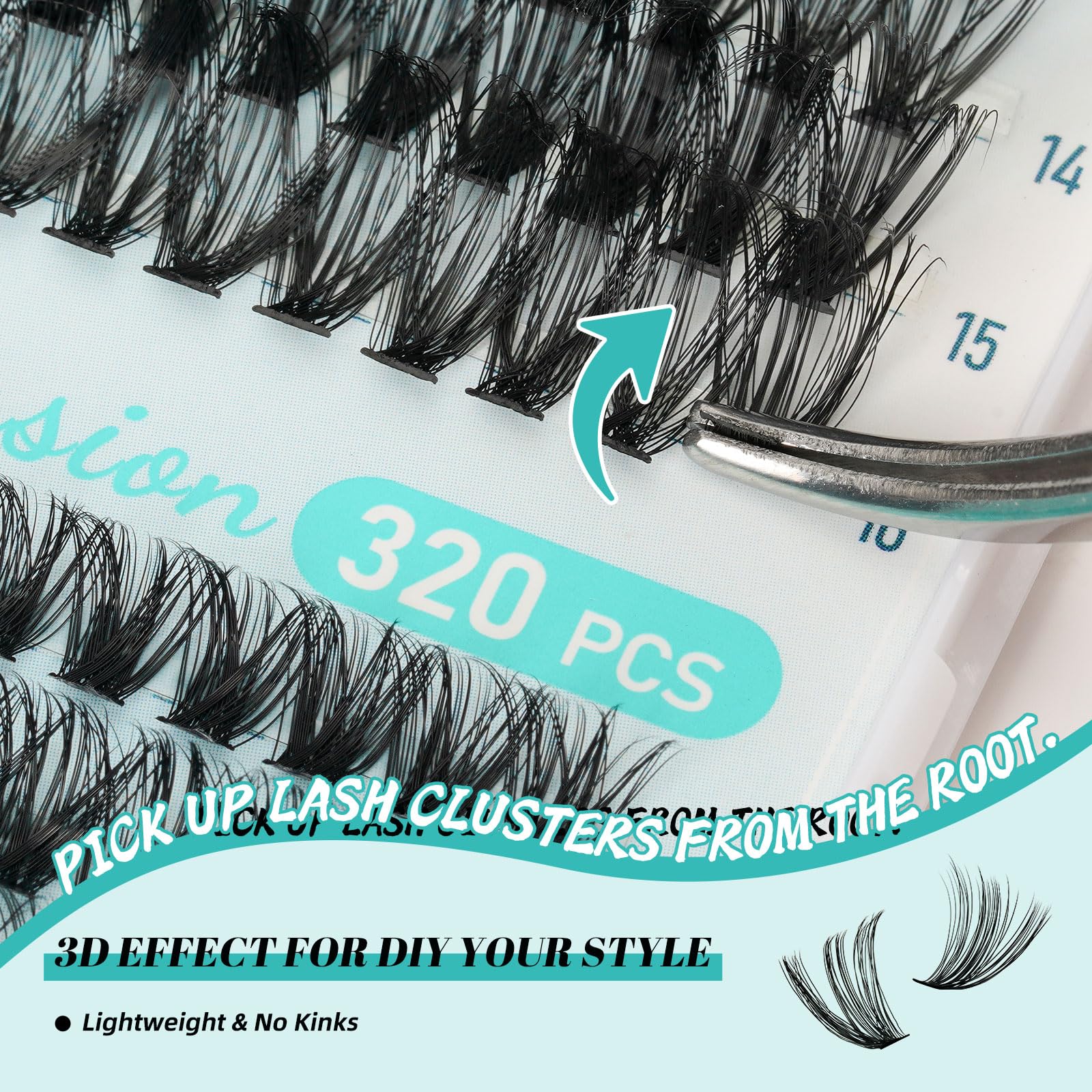 AMZGIRL LASH mixed-lengths 9-16mm highlights versatile lash options.