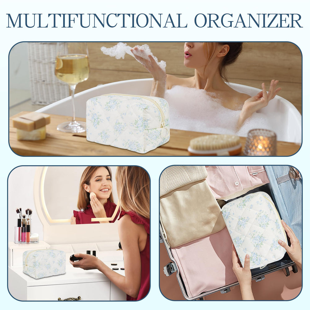 AMZMA portable travel pouch suitable as a toiletries bag on the go