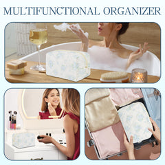 AMZMA portable travel pouch suitable as a toiletries bag on the go