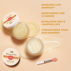 ANAI RUI lip scrub vanilla sugar granules on tub for gentle lip exfoliation.