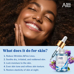 ANAI RUI Night oil pour demonstrates fast absorption for smooth skin.