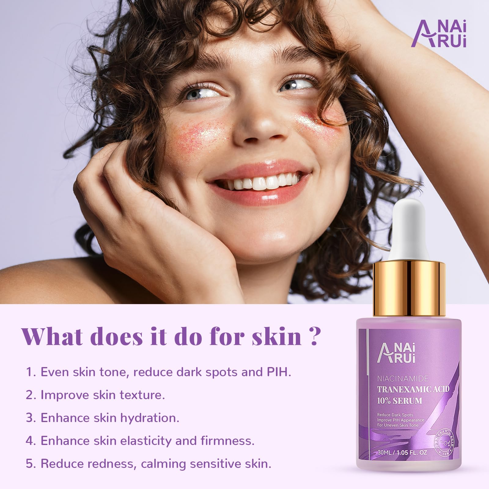 ANAI RUI serum dropper demonstrates smooth application for daily use