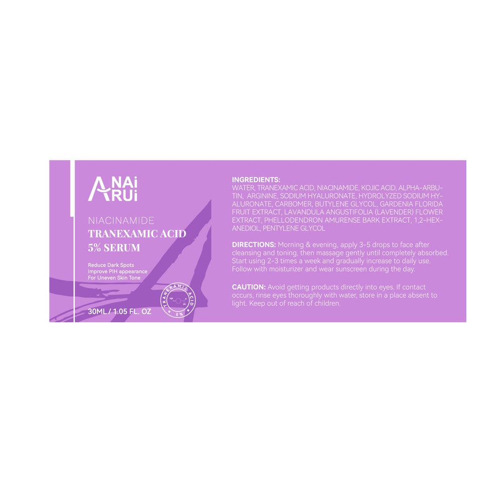 ANAI RUI Vegan fragrance-free label communicates clean formula