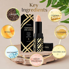 ANAREAL cooling-under-eye-balm in-use scene providing refreshing relief around eyes