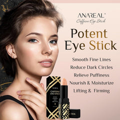 ANAREAL hydrating eye brightener close-up highlighting bright, refreshed under-eye area