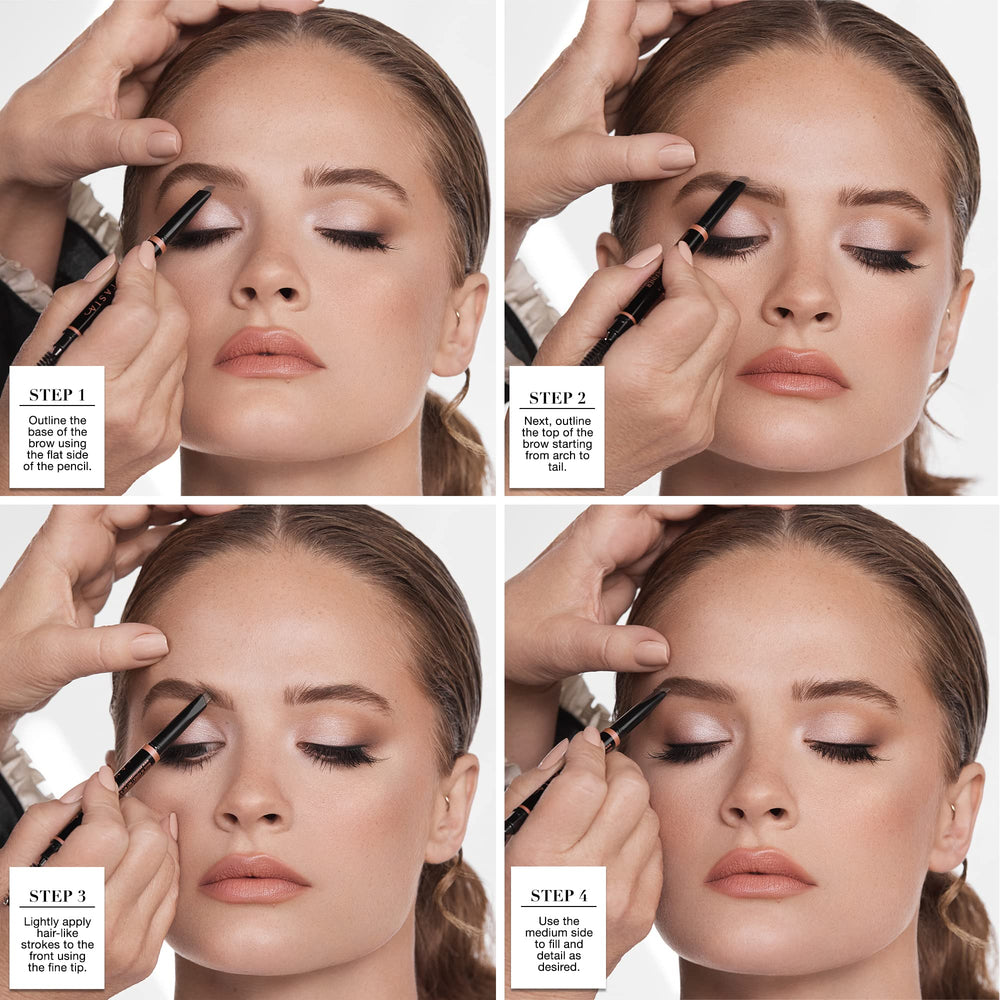Anastasia Beverly Hills Brow Definer Ash Brown triangular tip enables versatile brow detailing.