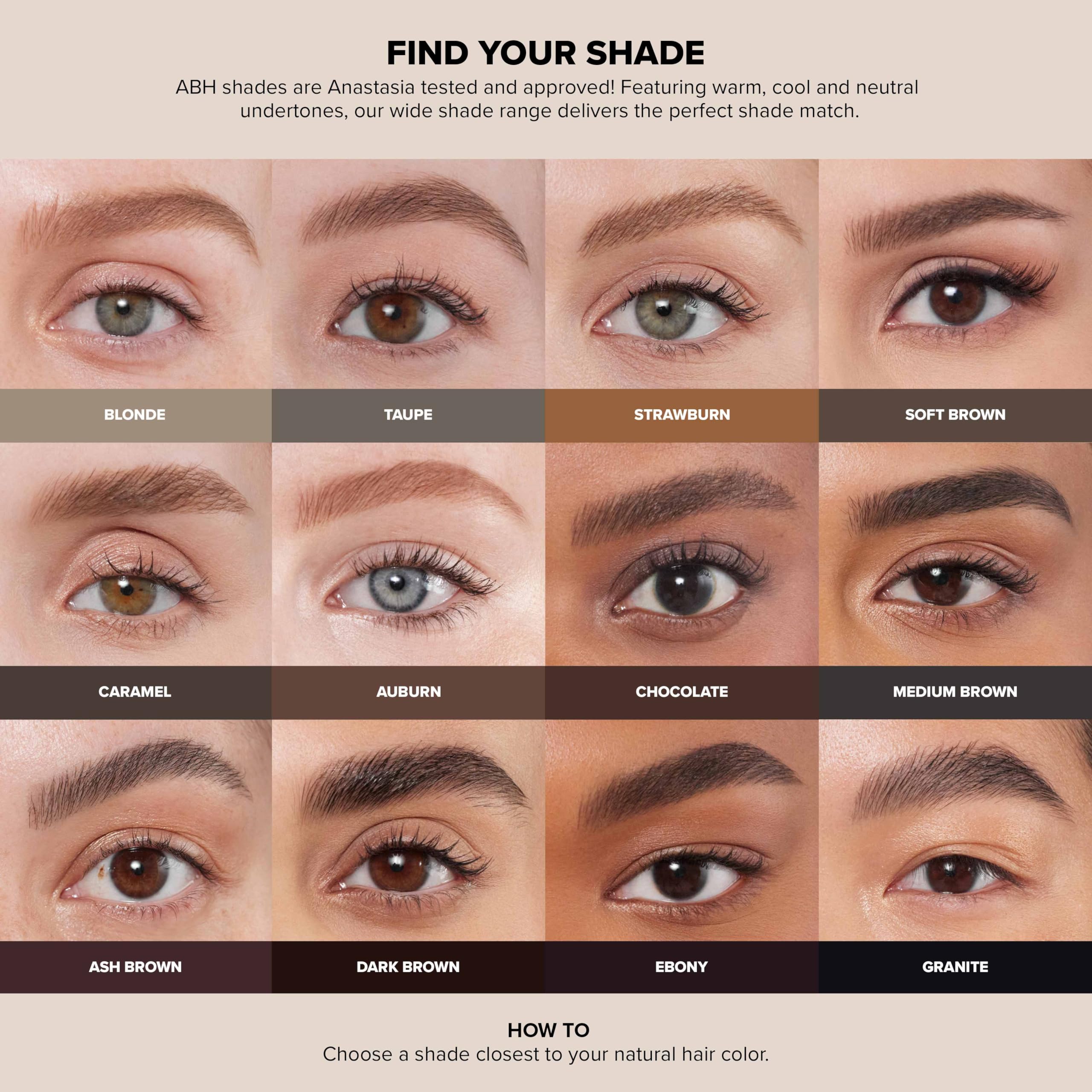 Anastasia Beverly Hills Brow Powder Duo Blonde shade swatches for real brow texture