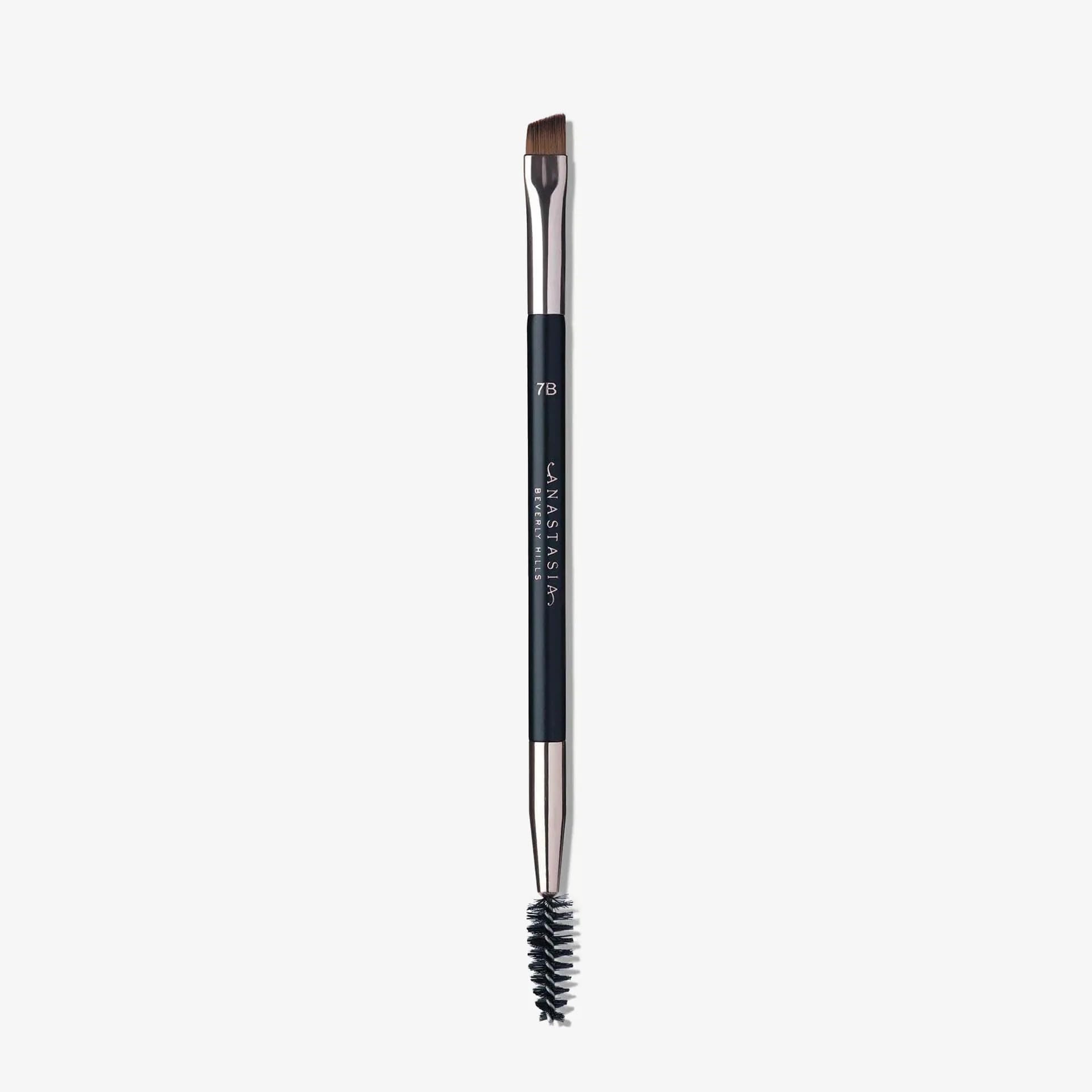 Anastasia Beverly Hills Brush 7B angle brush closeup for precise brow powder placement.