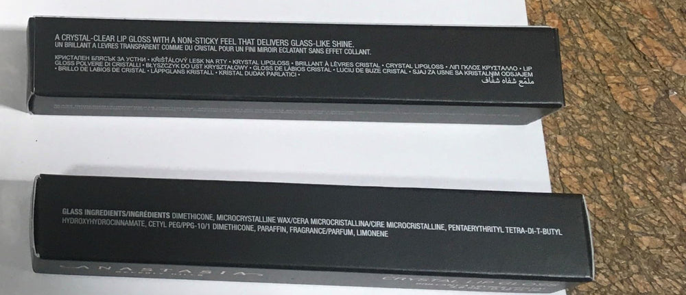 Anastasia Beverly Hills Crystal Gloss lip detail with luminous sheen.