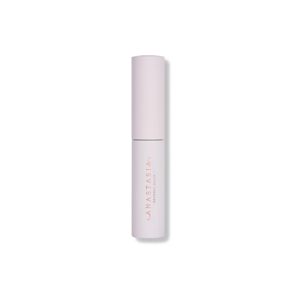 Anastasia Beverly Hills deluxe mini brow freeze gel application shows precise brow shaping for a crisp hold.