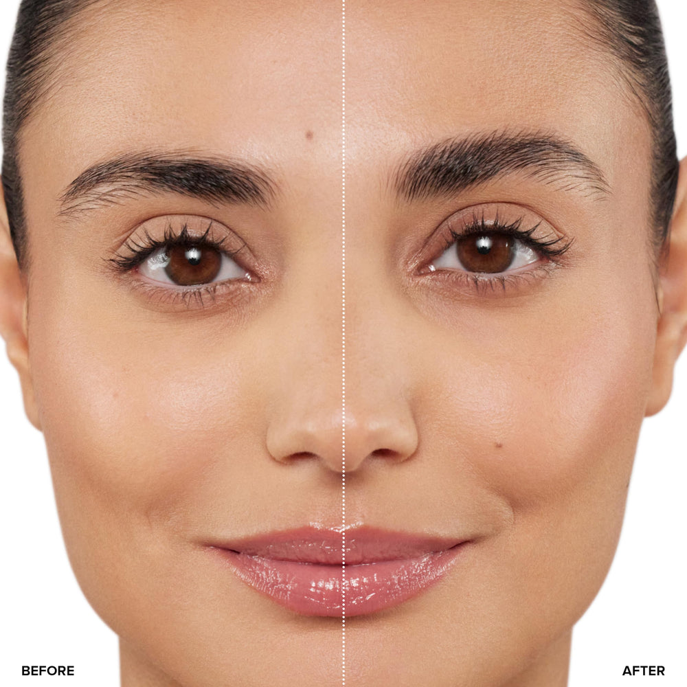Anastasia Beverly Hills deluxe mini brow freeze gel creates a laminated look that lasts through the day.