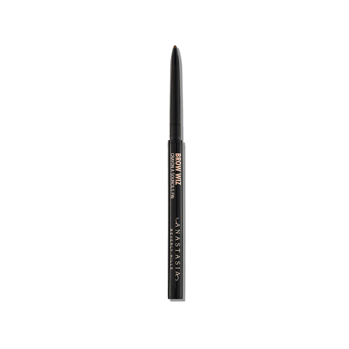 Anastasia Beverly Hills Deluxe Mini Brow Wiz Chocolate tip closeup for precise brow outlining