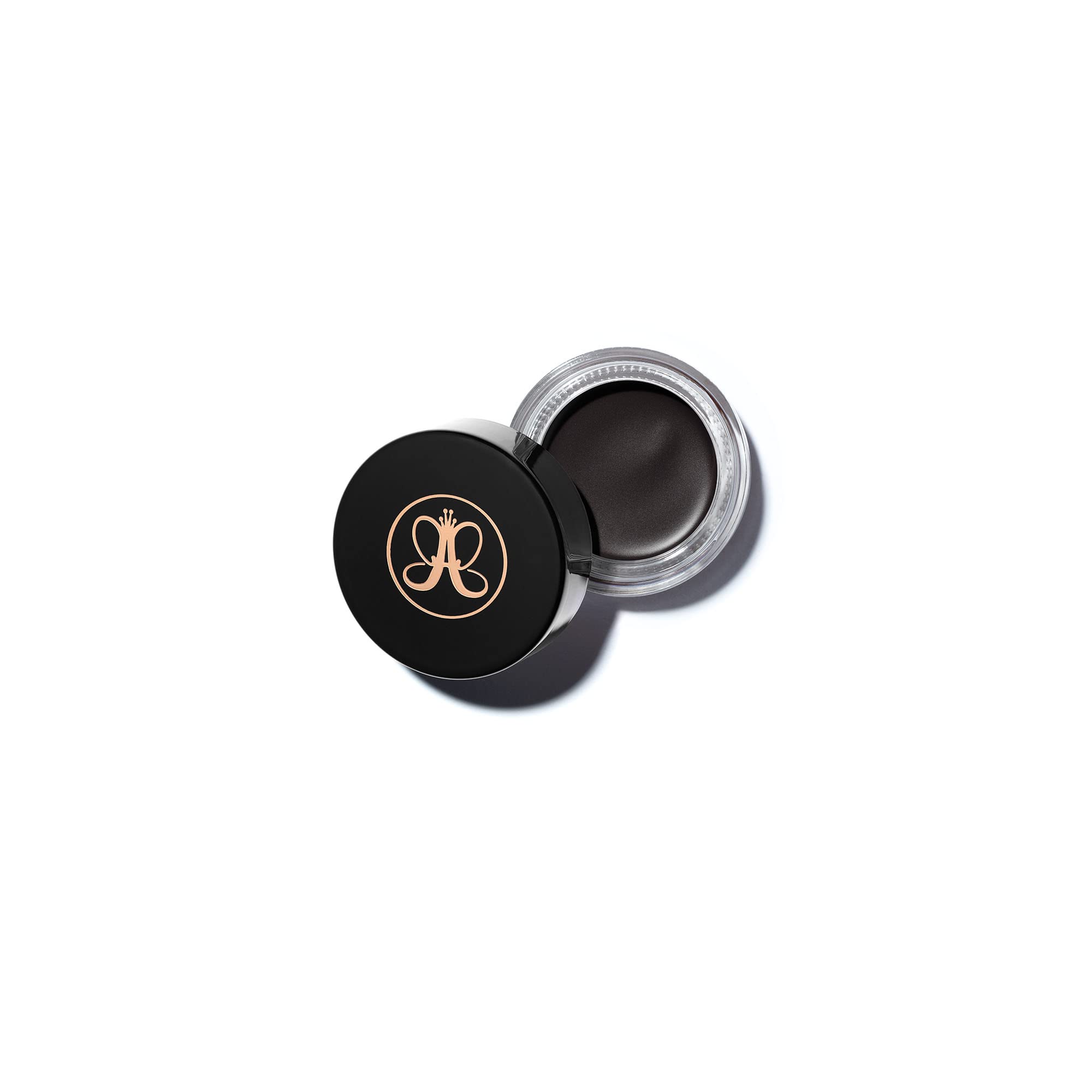 Anastasia Beverly Hills DipBrow Pomade Granite jar close-up showing rich pigment for defined brows.