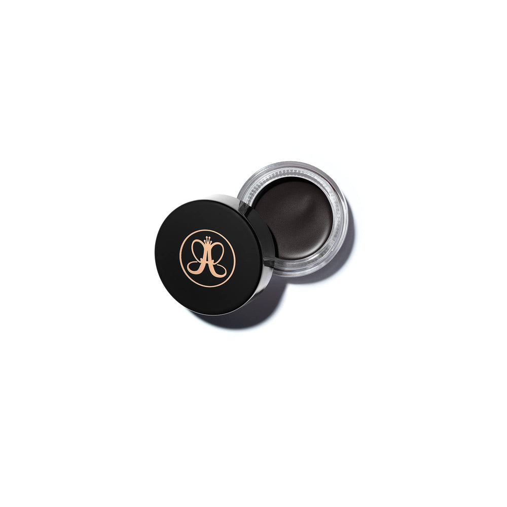 Anastasia Beverly Hills DipBrow Pomade Granite jar close-up showing rich pigment for defined brows.