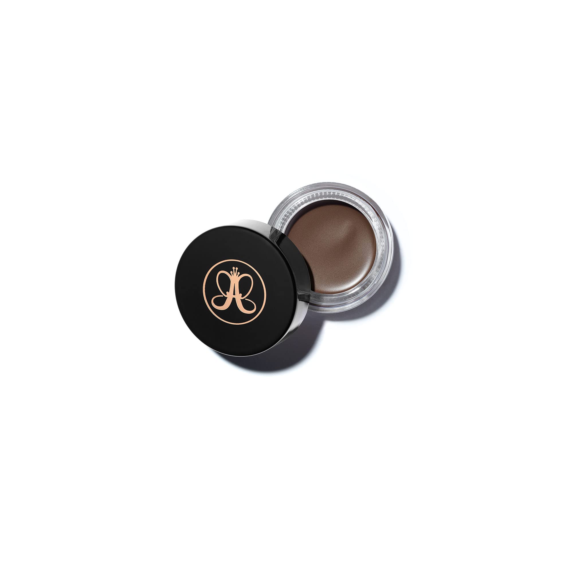 Anastasia Beverly Hills DIPBROW Soft Brown open jar swatch for rich, long-lasting color.