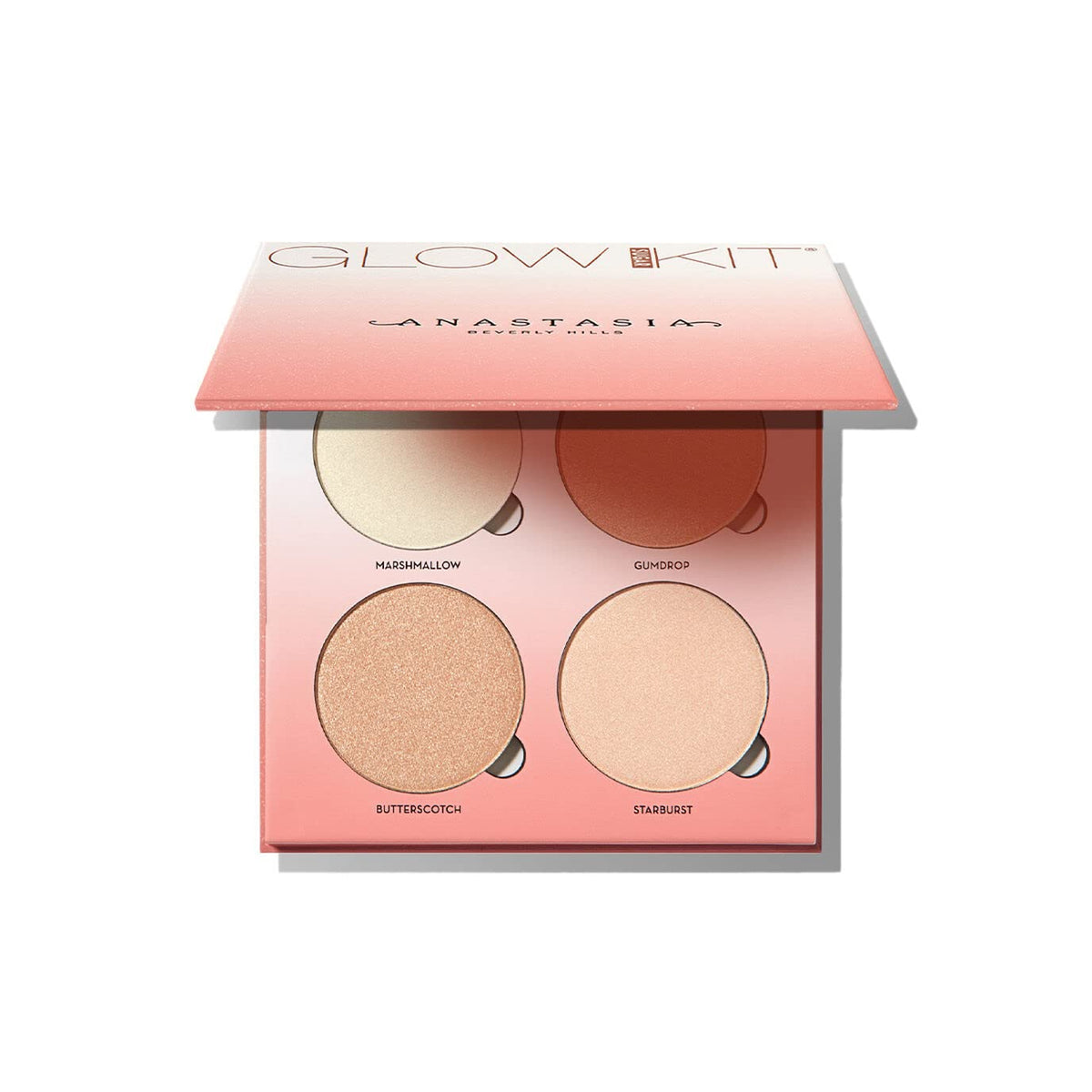 Anastasia Beverly Hills Glow Kit Sugar palette with radiant shades for face highlights.