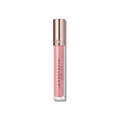 Anastasia Beverly Hills lip gloss wand applying soft pink sheen
