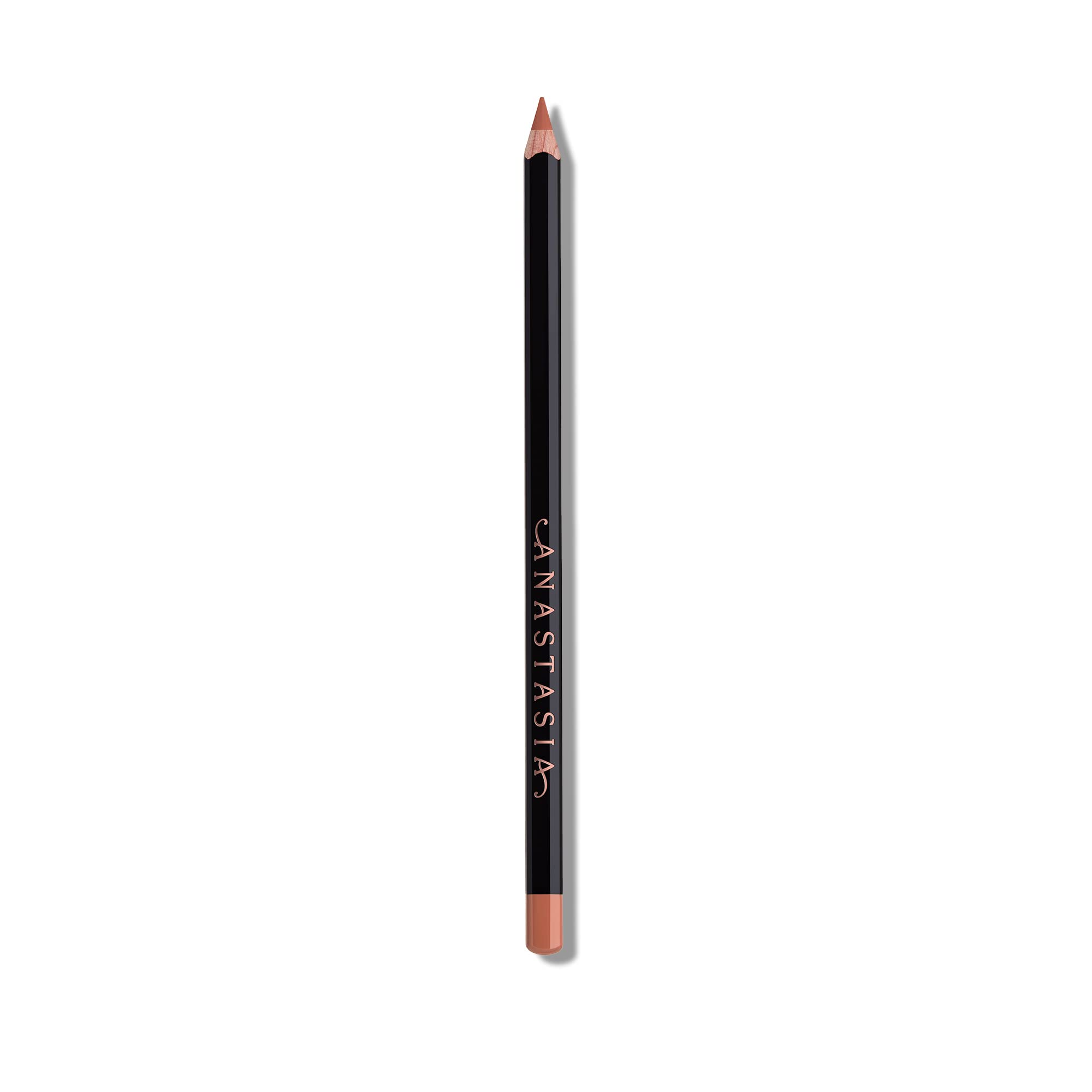 Anastasia Beverly Hills Lip Liner Hazelnut in-application on the lips for defined contours.