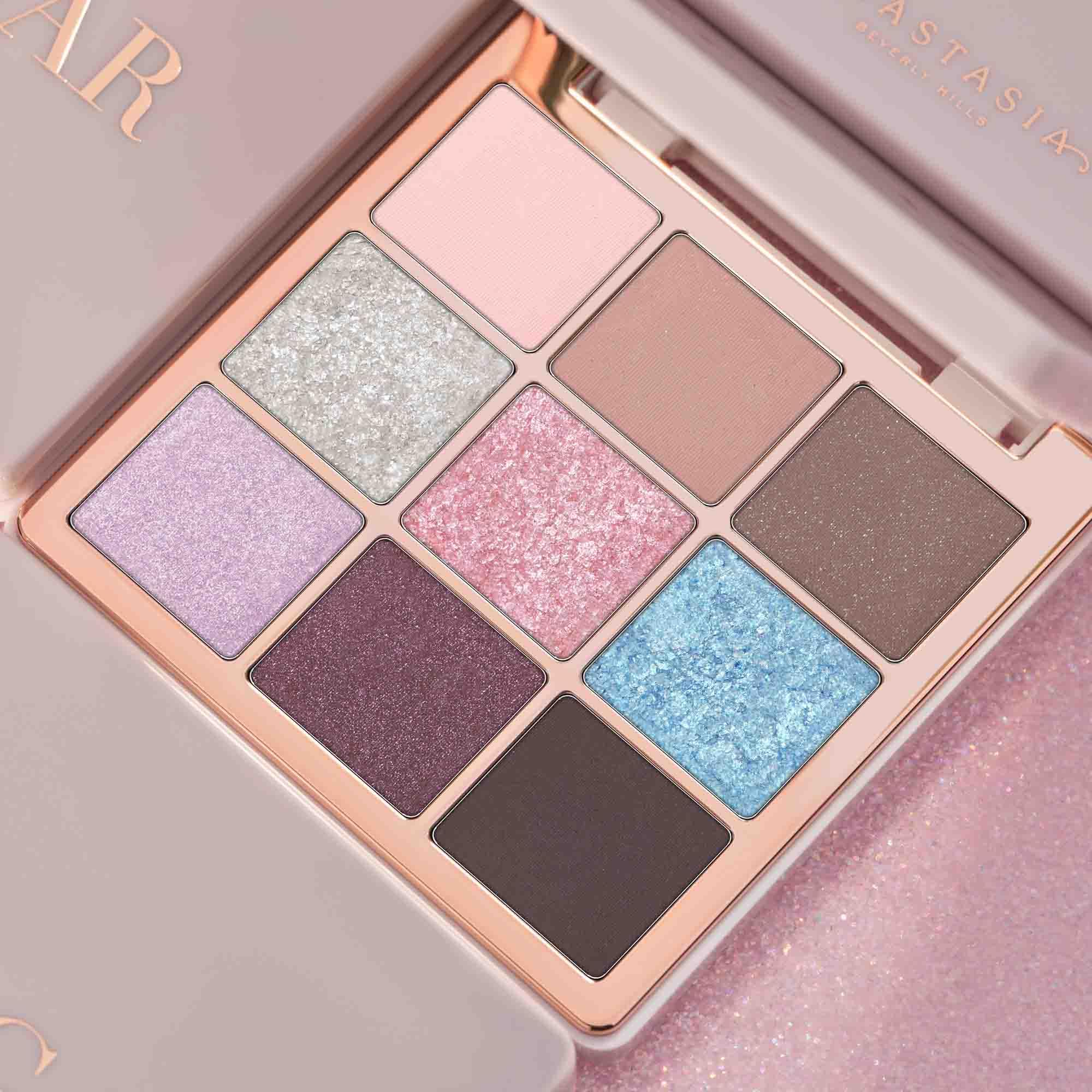 Anastasia Beverly Hills Mini Sugar palette metallic shimmers catch light for a glow