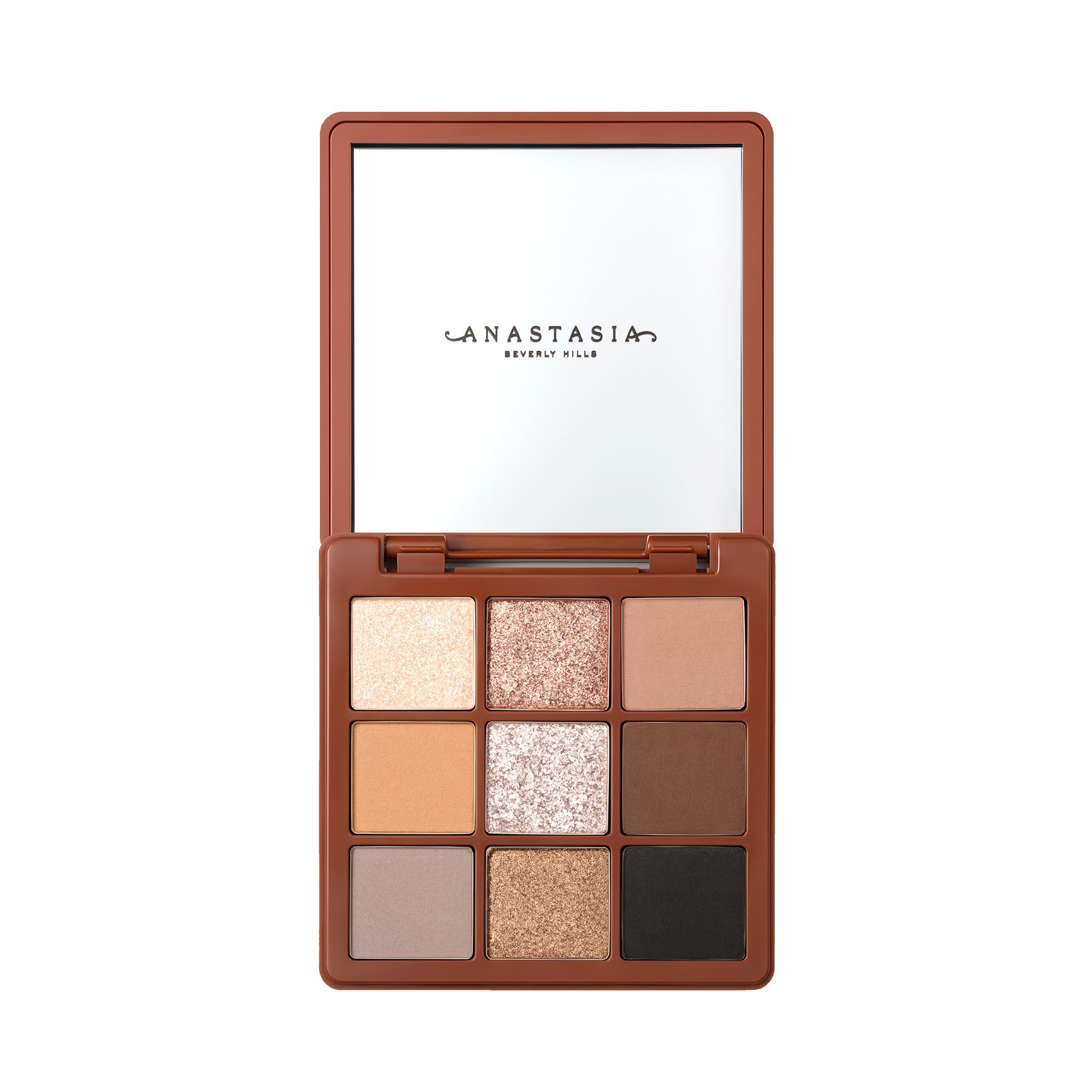 Anastasia Beverly Hills Sultry Mini Eyeshadow Palette open-compact showcases portable case