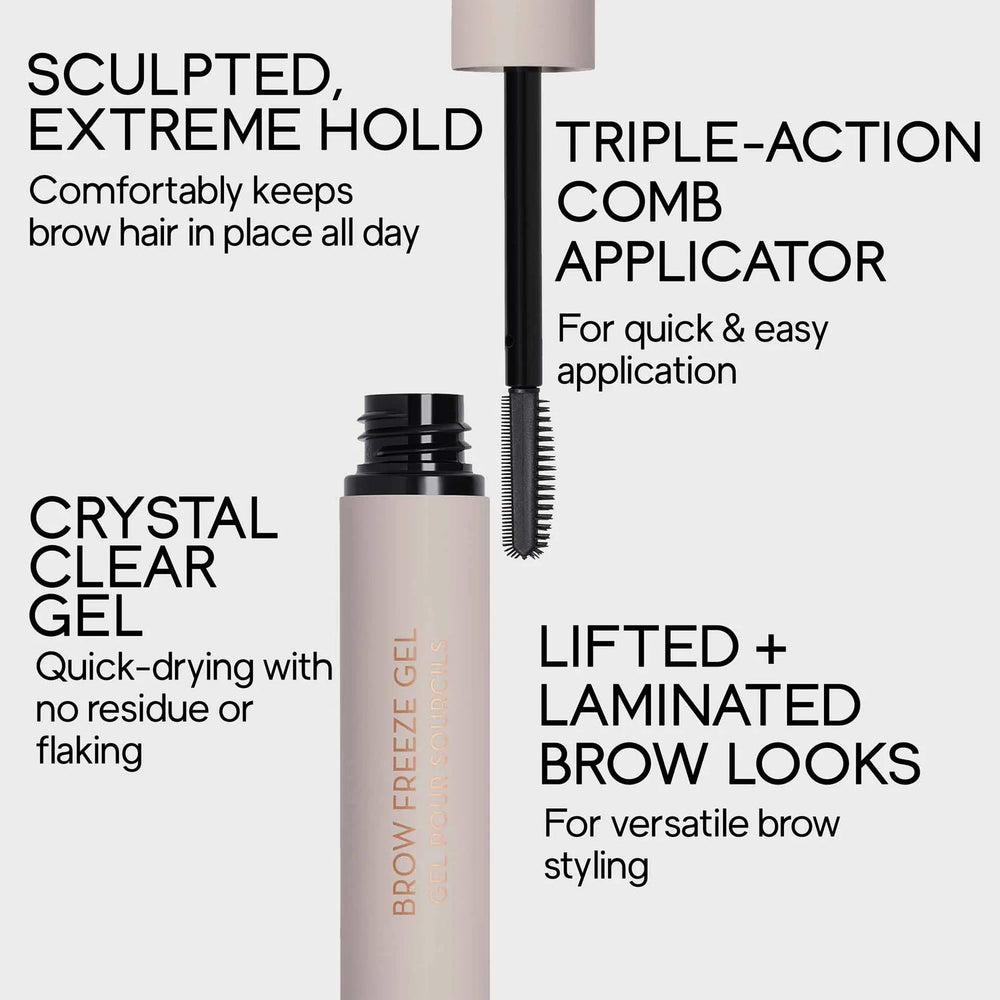 Anastasia Beverly Hills Brow Freeze Gel clear finish on brows