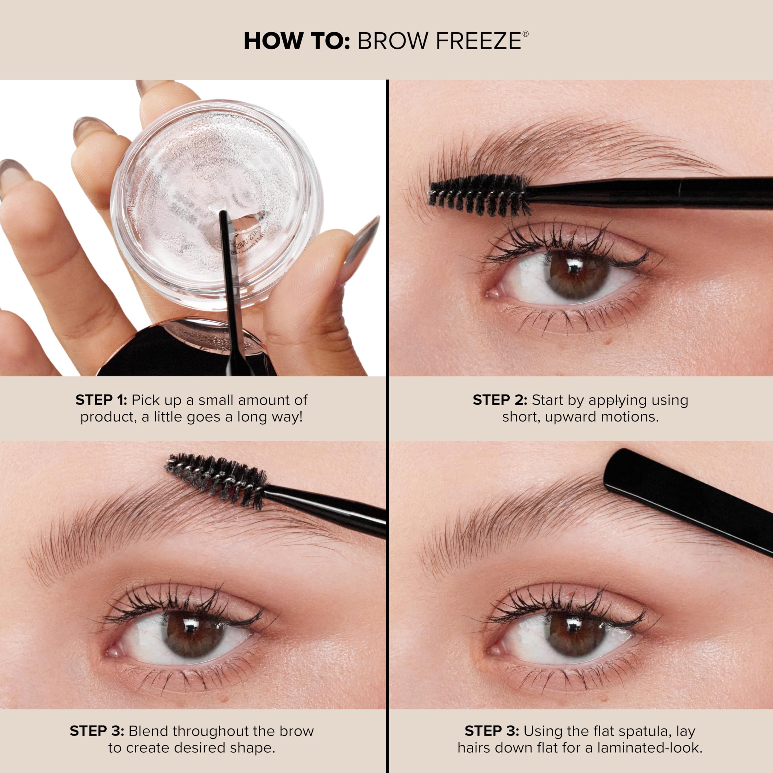 Anastasia Brow Freeze mess-free application saves time during morning routines