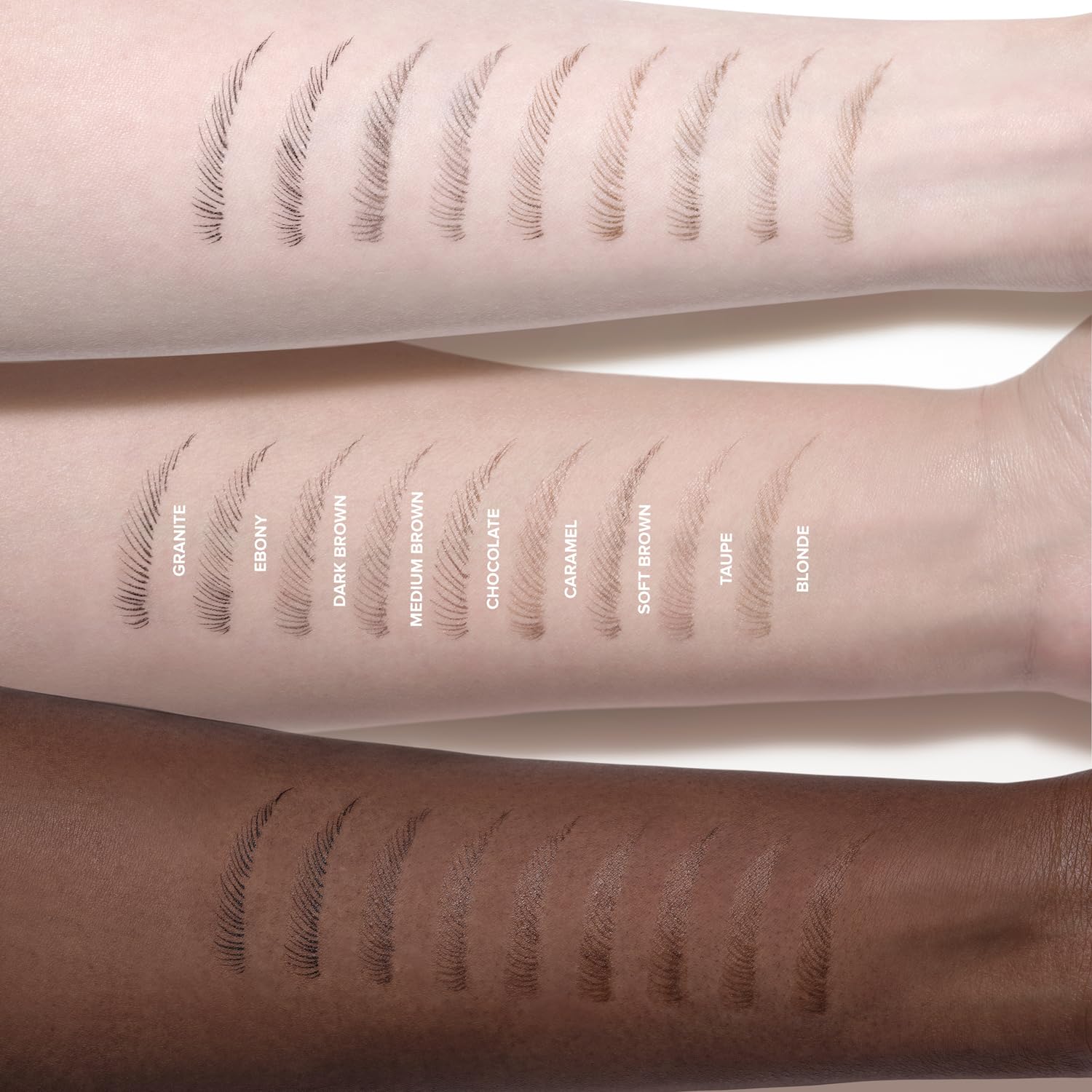 Anastasia Beverly Hills Microstroke Brow Pen Blonde application on brow demonstrates easy, controlled filling.
