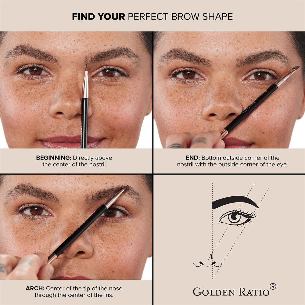 Anastasia Beverly Hills Brow Wiz Auburn glide across brows demonstration.