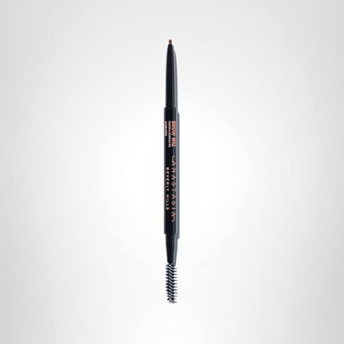 Anastasia Beverly Hills Brow Wiz Auburn natural-looking finish on brows.