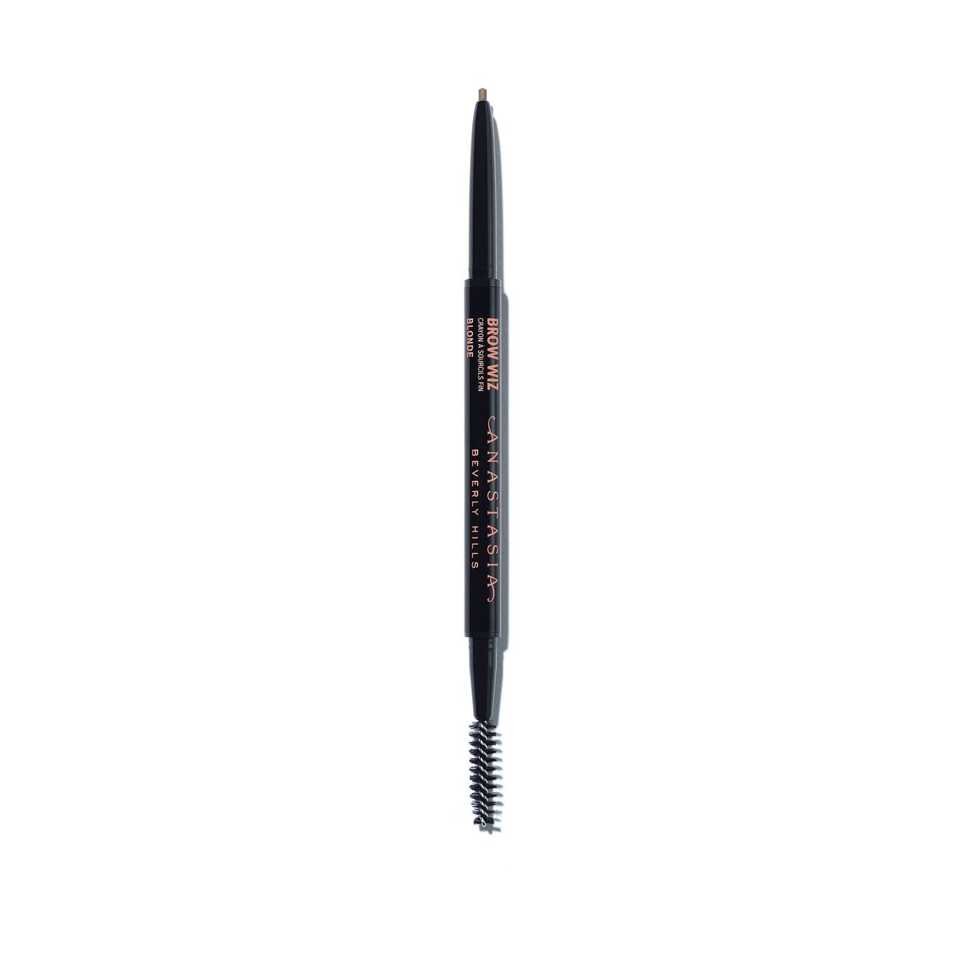 Anastasia Brow Wiz Blonde pencil close-up for precise brow outlining.