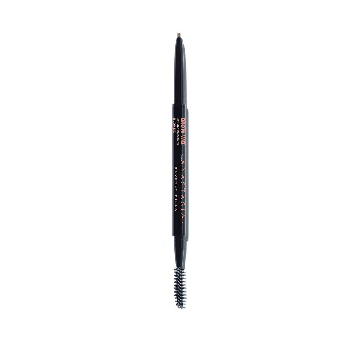 Anastasia Brow Wiz Blonde pencil close-up for precise brow outlining.