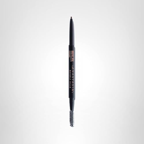 Caramel shade on brows in natural light for everyday polish