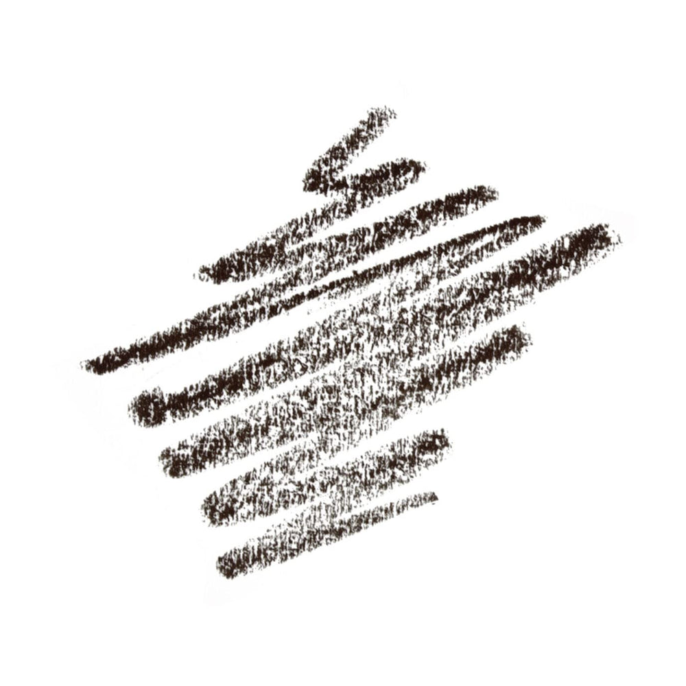 Anastasia Brow Wiz Ebony demonstrates hair-like strokes for precise brow shaping.