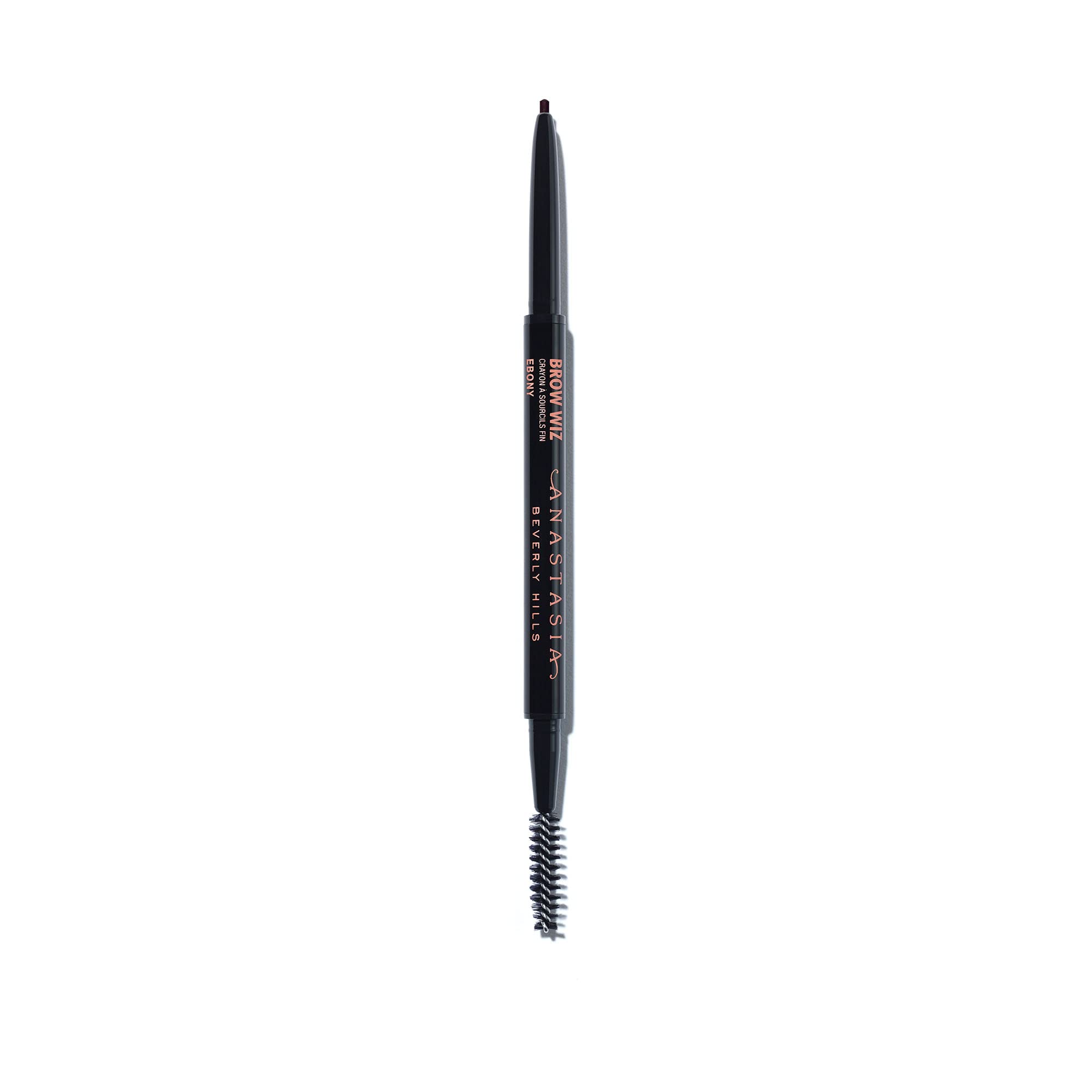 Anastasia Beverly Hills Brow Wiz Ebony close-up reveals precise tip for hair-like brow detailing.