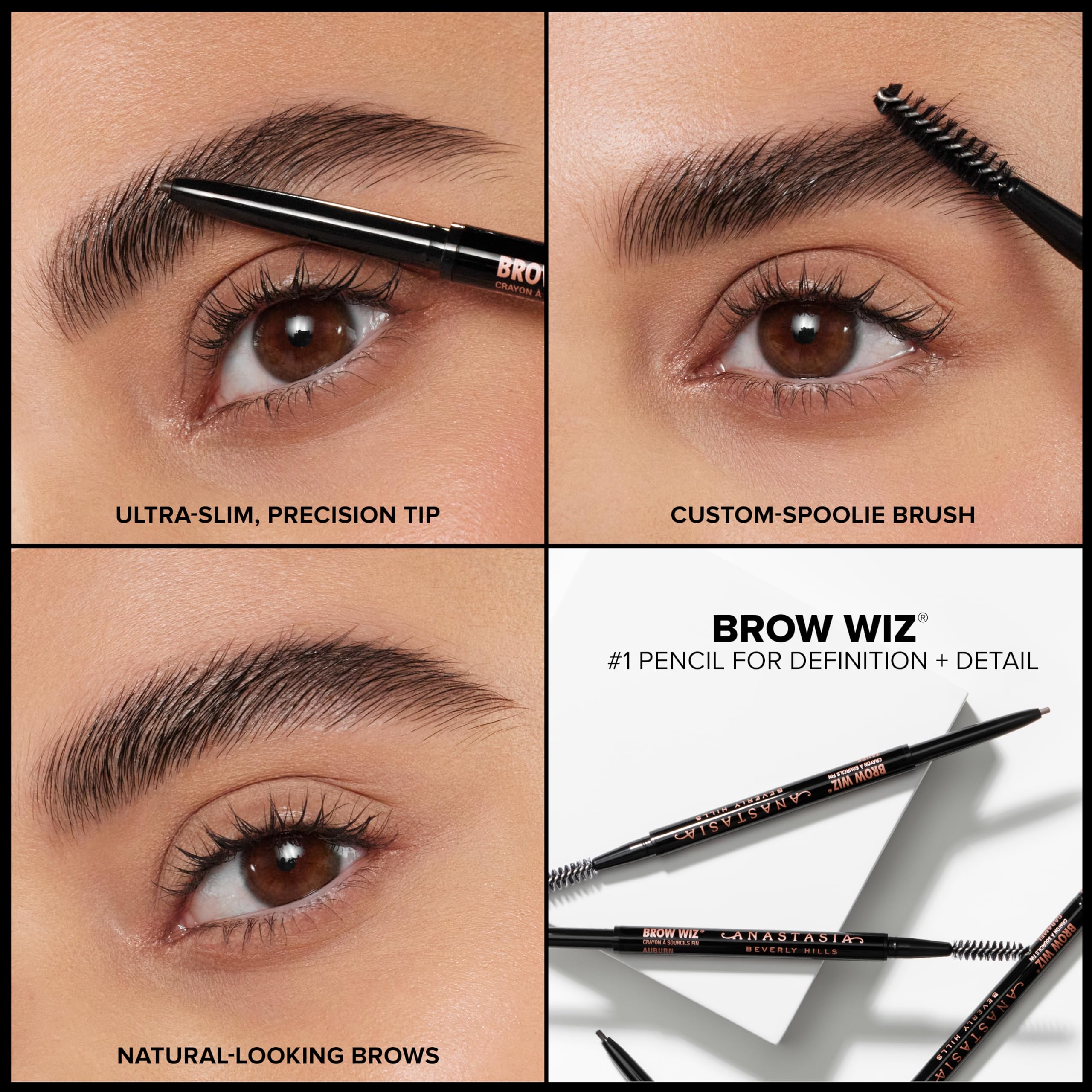 Anastasia Brow Wiz Soft Brown packaging reveals retractable design.