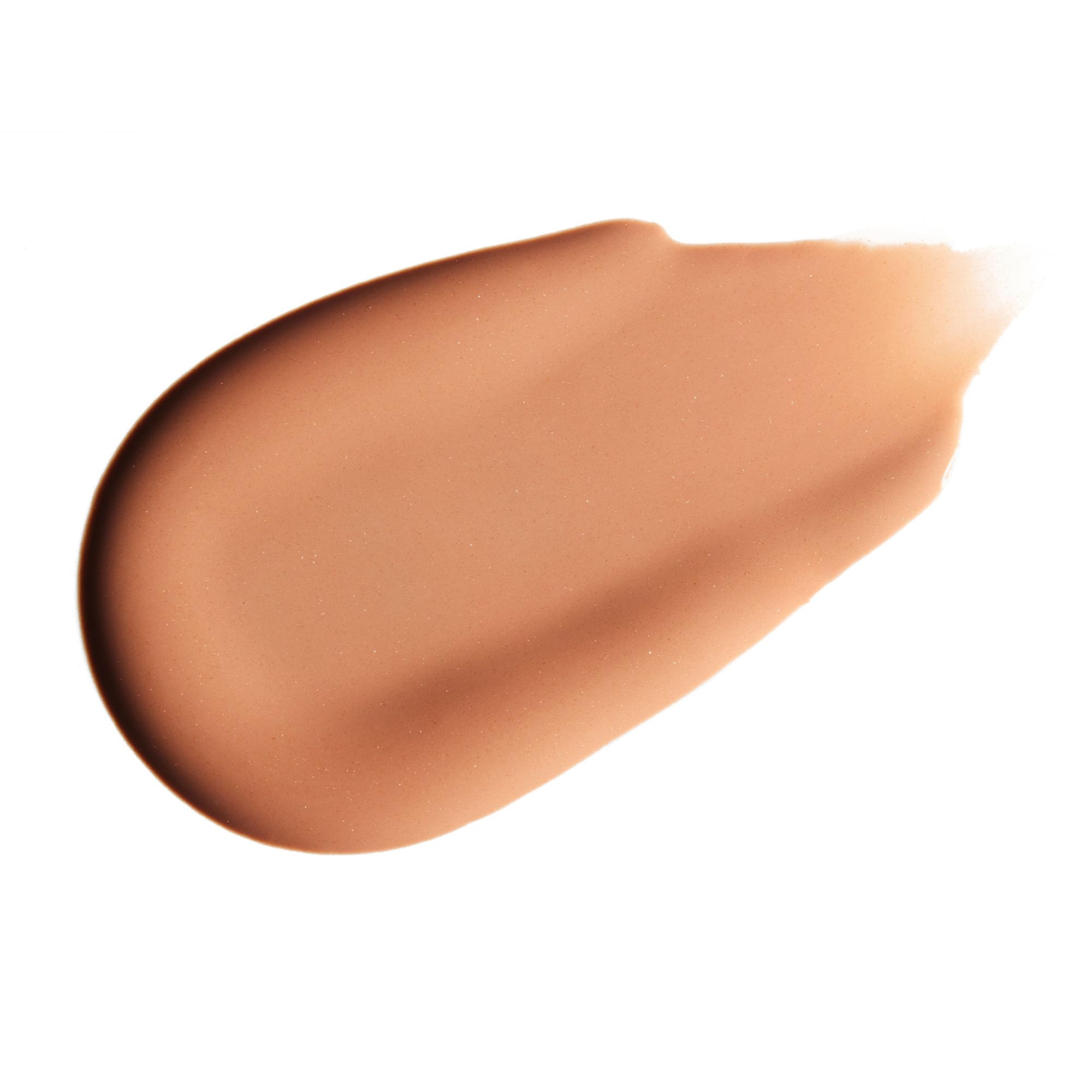 Latte gloss swirl showing vanilla shimmer