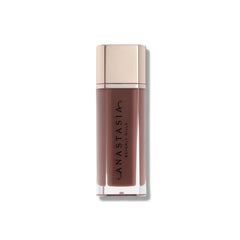 Anastasia Beverly Hills Lip Velvet Cool Brown swirl shows velvet texture and full pigment.