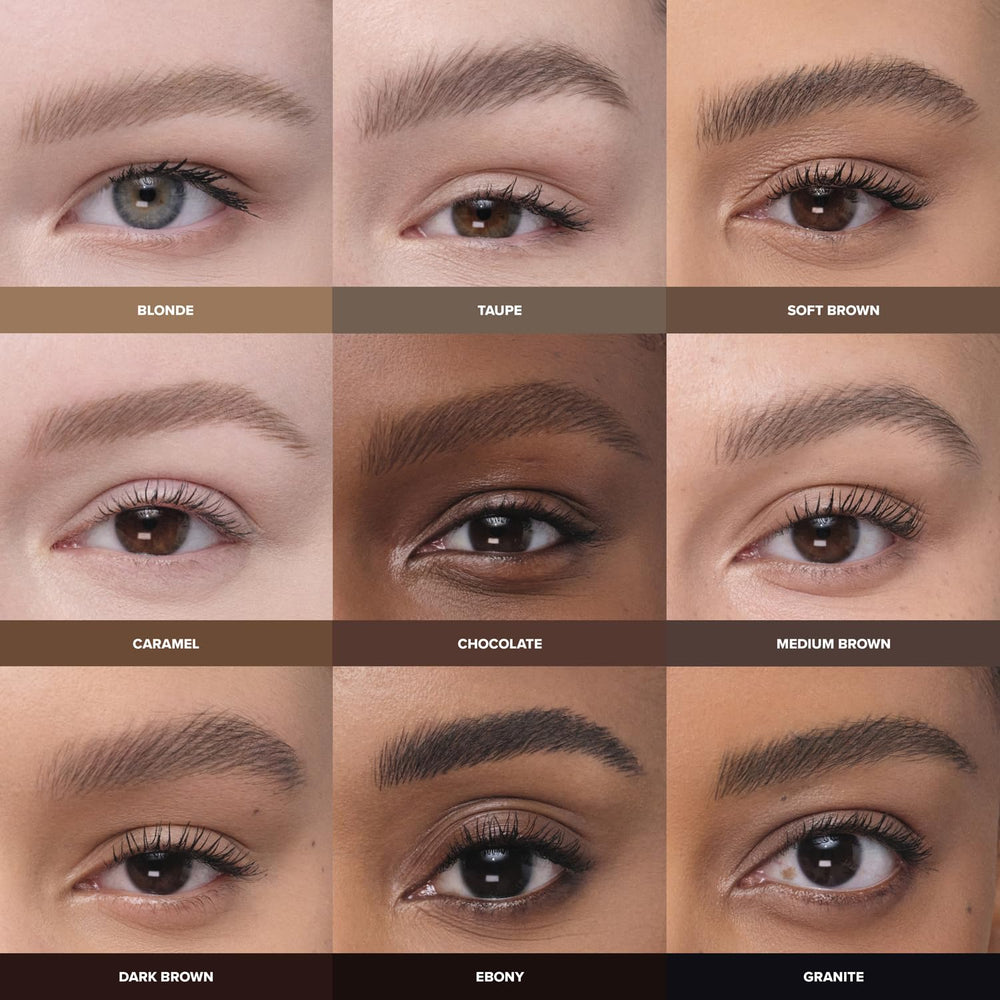 Anastasia MicroStroke Brow Pen water-resistant swatch demonstrates lasting color.