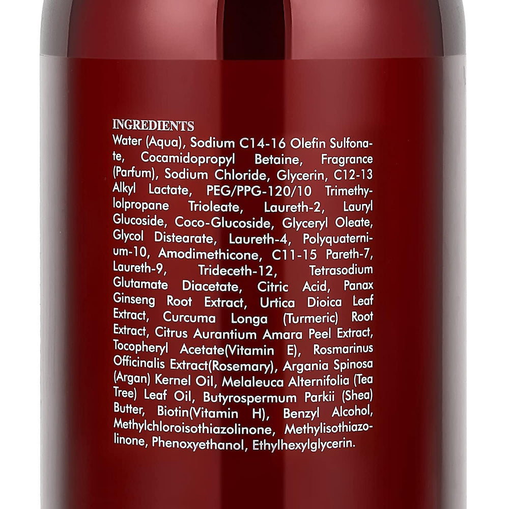 AnatoliaDaphne Biotin closeup ingredients shine highlights key components.