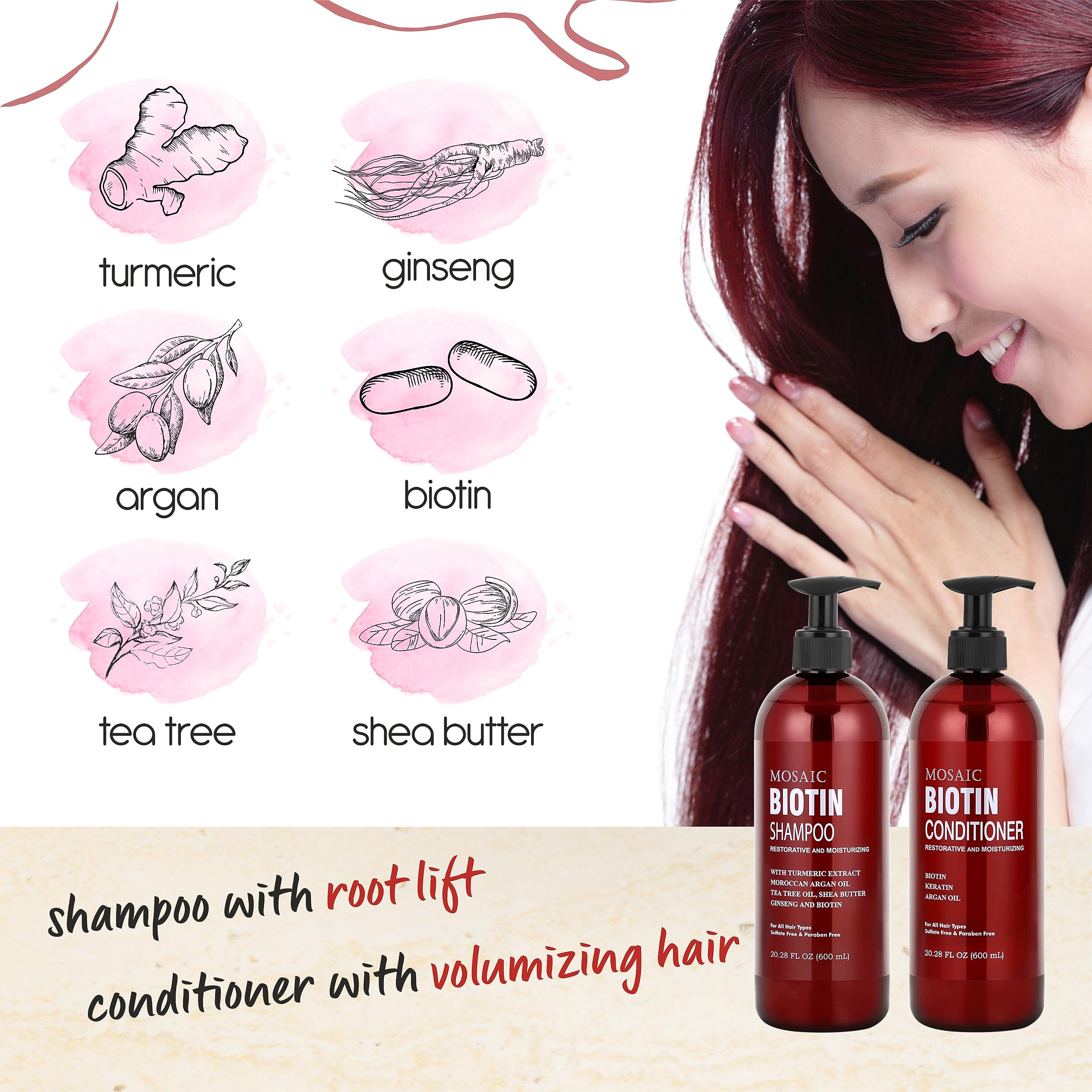 AnatoliaDaphne Biotin Volume Shampoo lather on hair cleanses gently and prepares for styling.