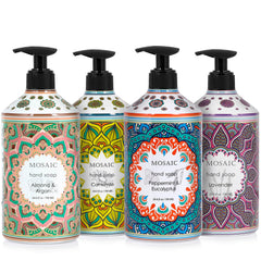 AnatoliaDaphne mosaic hand soap almond argan pump nourishing hands with rich lather