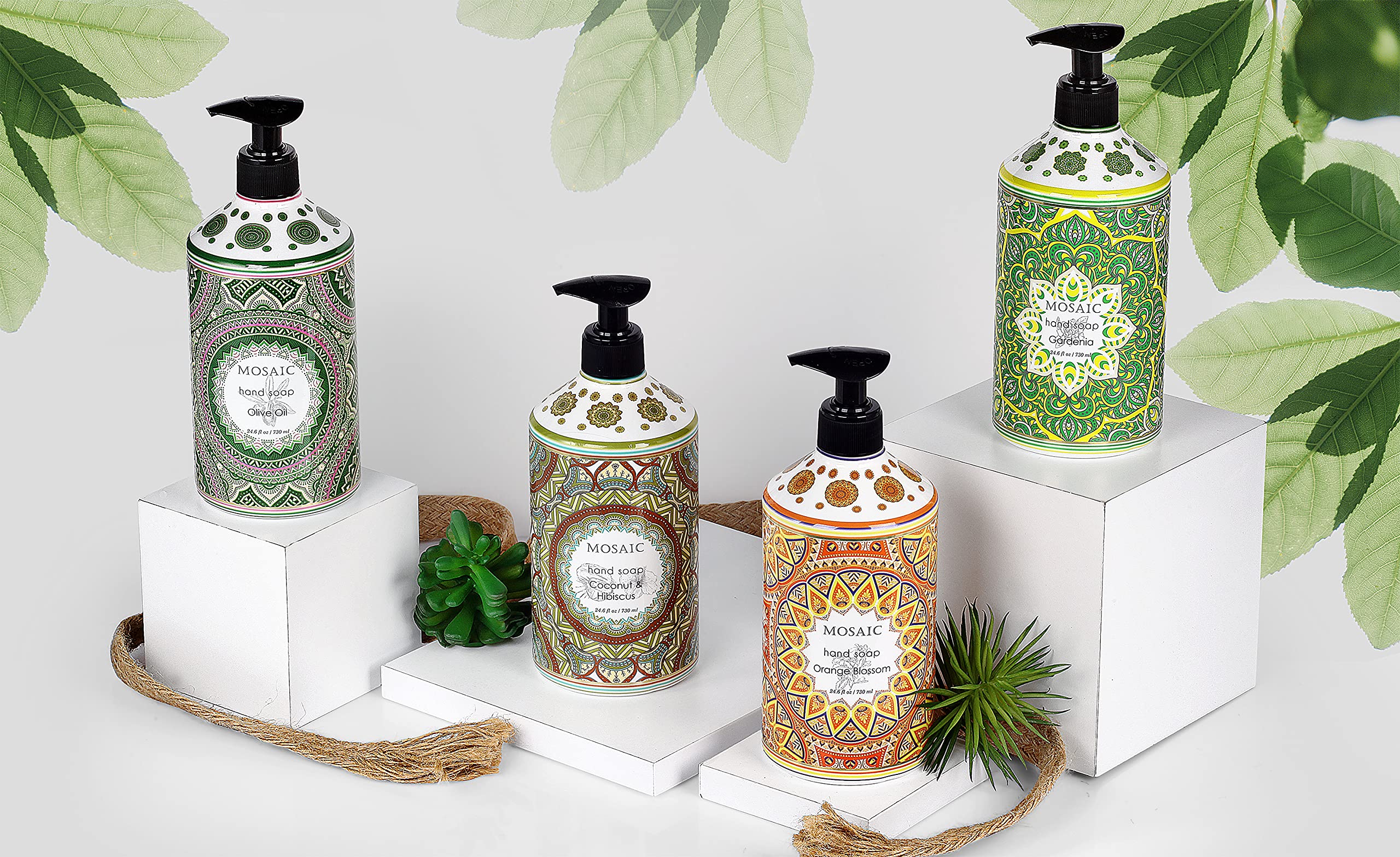AnatoliaDaphne Mosaic Hand Soap Gift Set bathroom kitchen setup for versatile home use