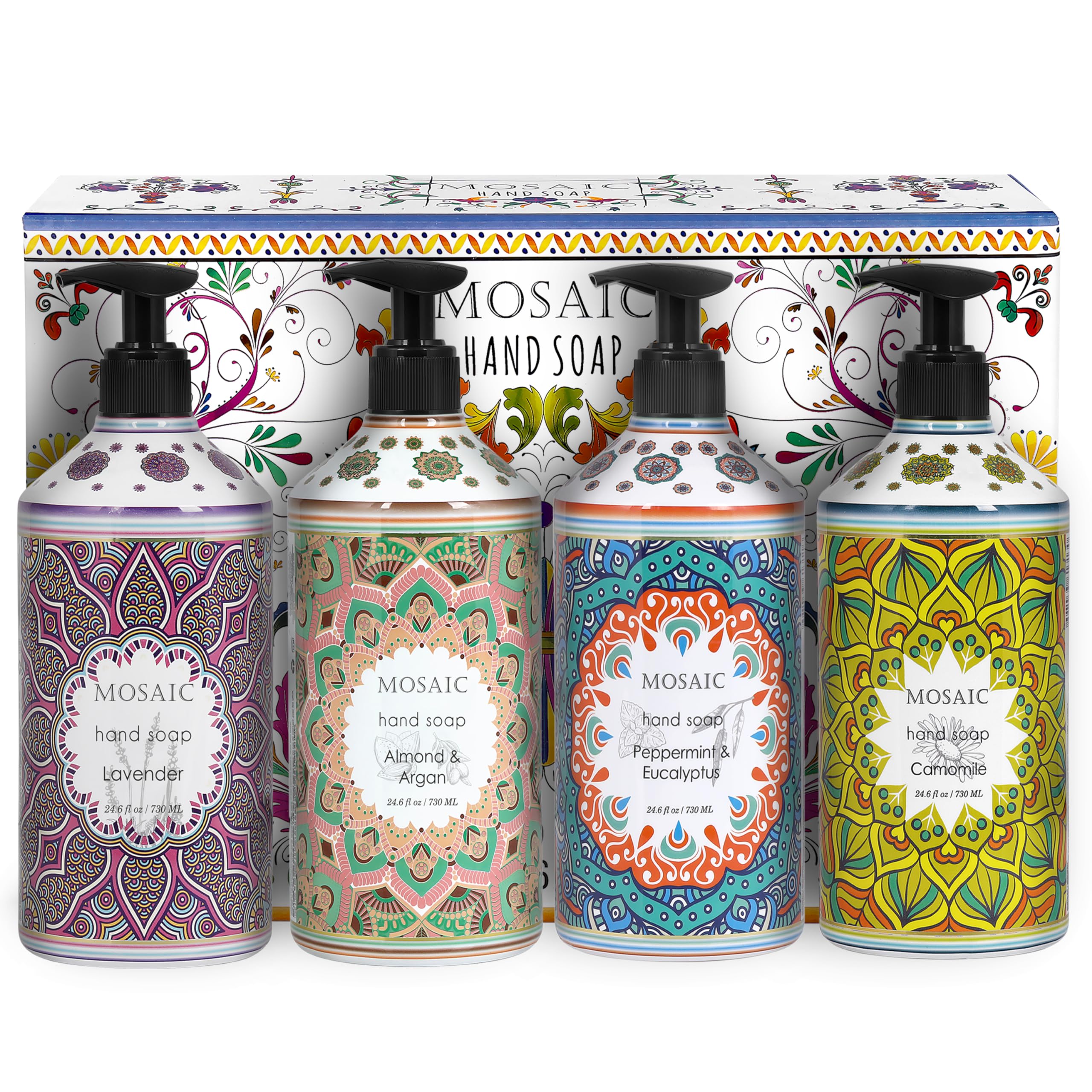 AnatoliaDaphne mosaic hand soap lavender pump for daily handwashing with luxurious moisture