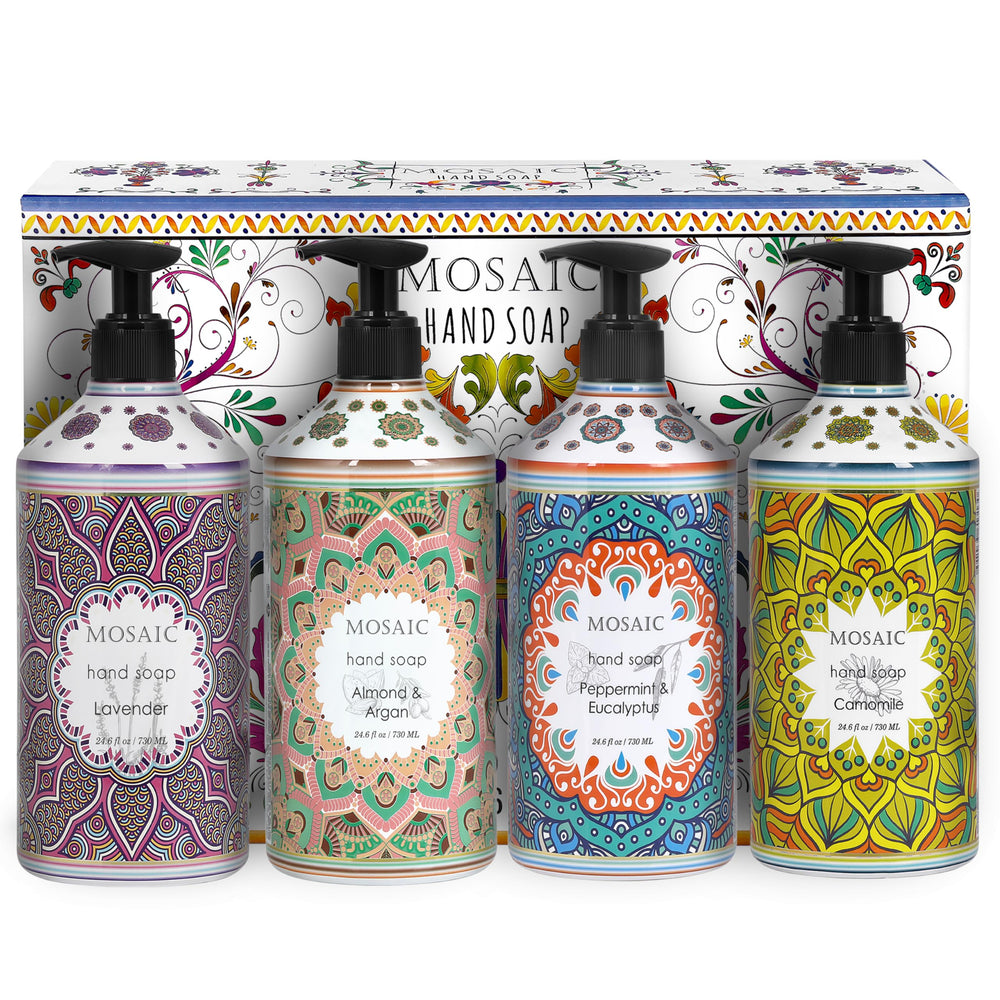 AnatoliaDaphne mosaic hand soap lavender pump for daily handwashing with luxurious moisture