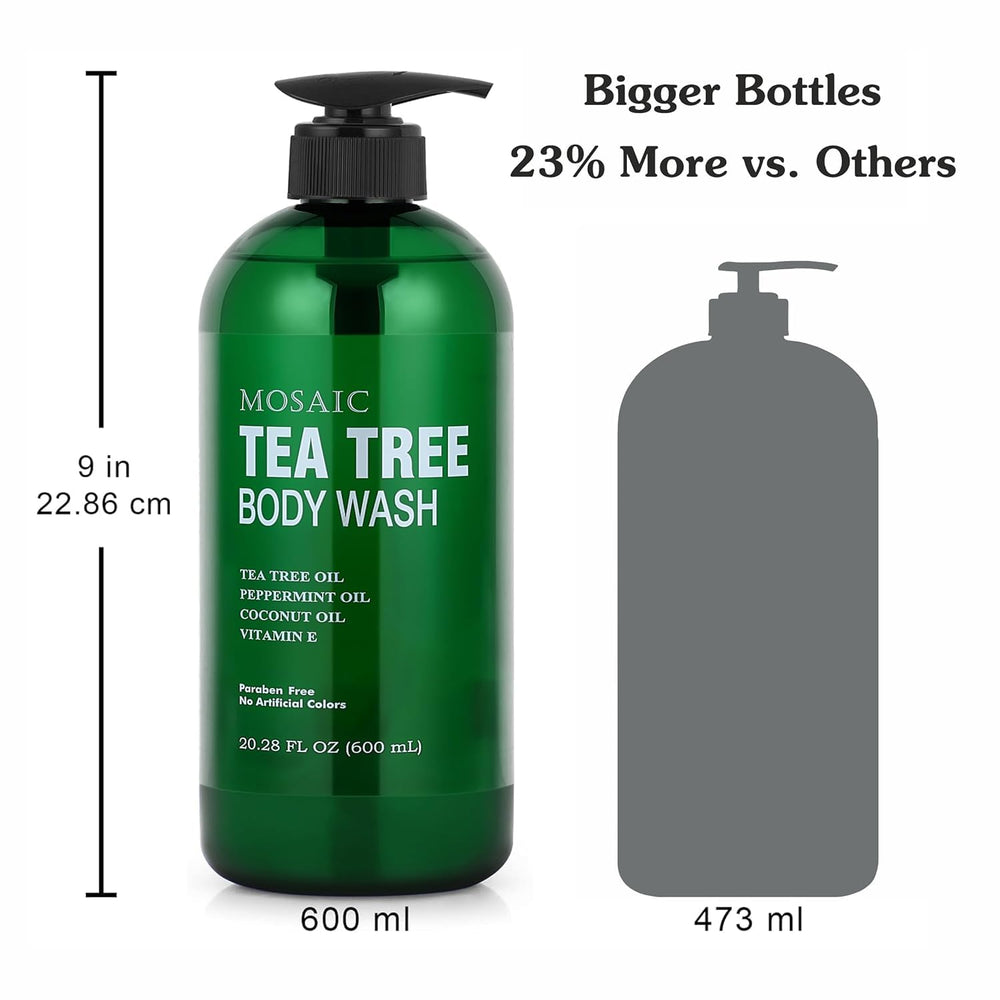 AnatoliaDaphne Tea Tree Body Wash foam texture showing cleansing lather