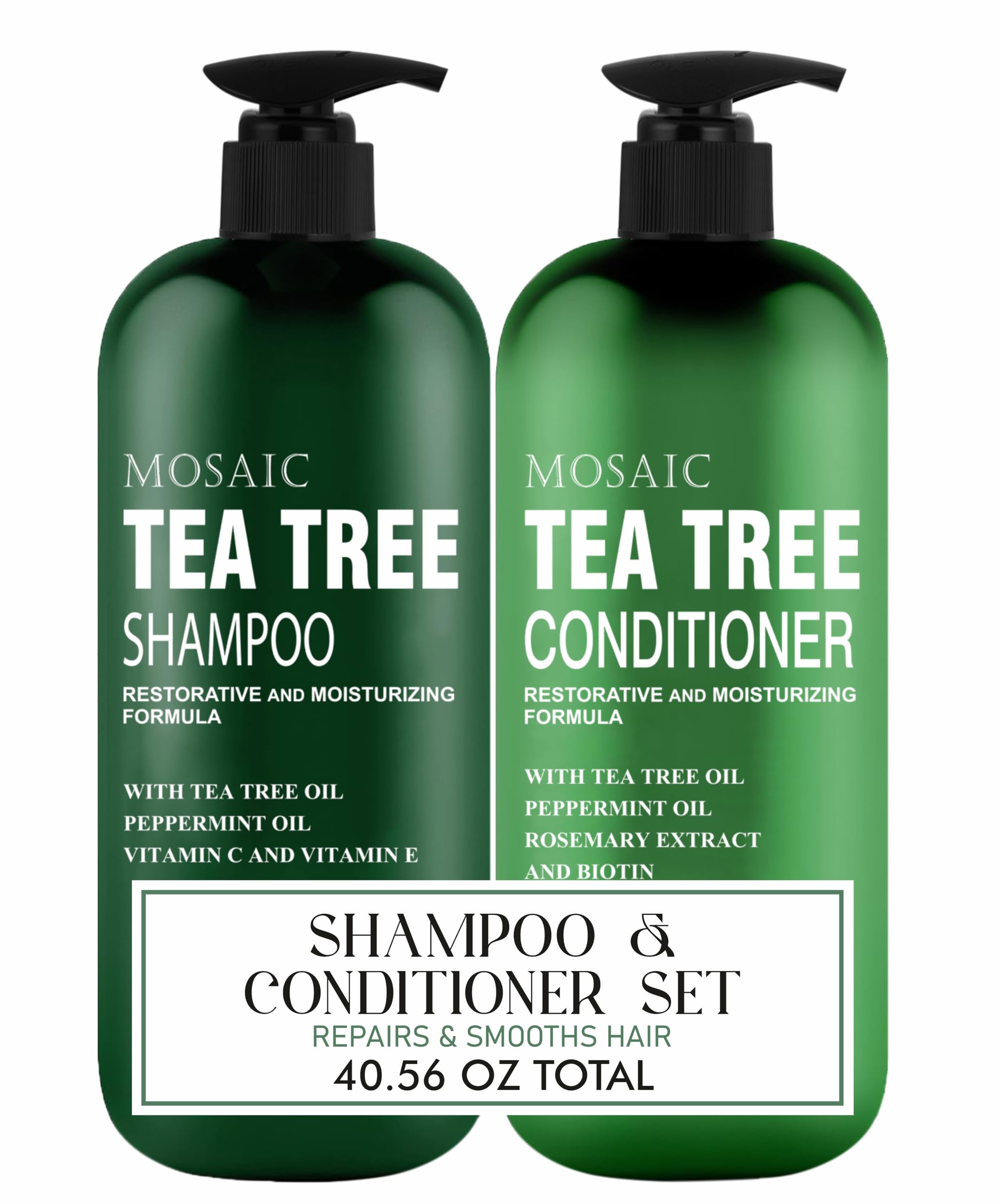 AnatoliaDaphne Tea Tree Shampoo bottle front shows sulfate-free daily cleansing benefits